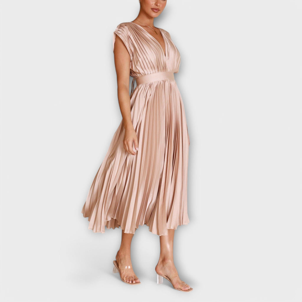 Maria - Stilvolles Faltenkleid